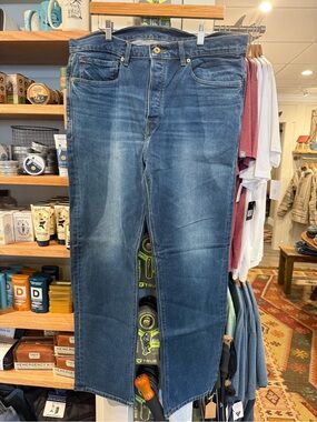 WiesMade Men's Straight Denim Jeans in Blue 40x32.5 - Classic Everyday Fit